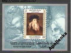 Leonardo da Vinci - umění - South Arabia, stříhané **