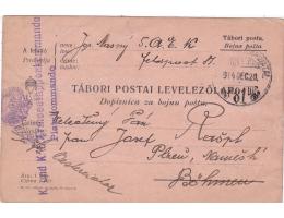 FELDPOST DO=PLZEŇ=rok1914*c12988