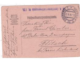 FELDPOST NA BOJIŠTĚ=Z KROMĚŘÍŽE=rok1914*c13007