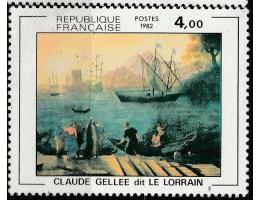Francie 1982 Obraz přístavu od Claude Gellee, Michel č.2345 