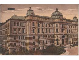 Brno Justiční palác cca 1938 barevná pohlednice neprošlá poš