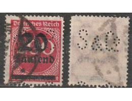 Německo Reich 1923 Inflace přetisk 20 tisíc, Michel č.289 II