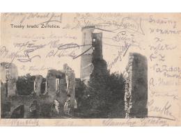 ZVÍŘETNICE  HRAD ZŘÍCENINA r.1900 BEZ NAKL. DA °HB835