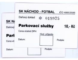 Dva parkovací lístky -  Náchod