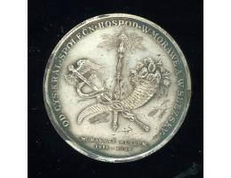 Medaile se sponou na rubu - Moravské museum 1818 - 1968