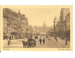 PRAHA - VÁCLAVÁK + KONSKÝ POVOZ   /rok1910 ?*OB780