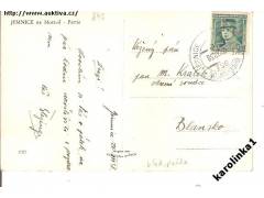 VLAK.POŠTA = MORAVSKÉ BUDĚJOVICE-JEMNICE /rok1938*OB842