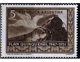Argentina 1951 Vlak, plán rozvoje, Michel č.585a **