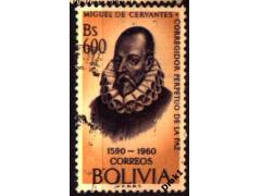 Bolívie 1961 Miguel Cervantes, autor Dona Quijota, Michel č.