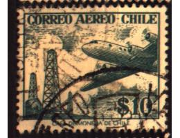 Chile 1956 Letadlo, těžní věže, Michel č.511 raz.