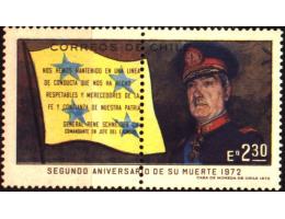 Chile 1972 Generál Sneider, Michel č.782 + kupon **