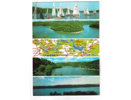 Vranovská přehrada  plachetnice mapa  ***19937o