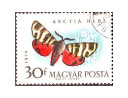 Maďarsko 1959 Motýl, Michel č.1634 raz.