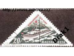Maďarsko 1963 Lázně Siofok, loď Tihany, Michel č.1938A raz