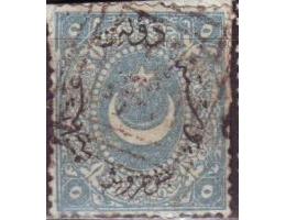 Turecko 1870 Hvězda a půlměsíc, Michel č.17Aa raz. vada slev
