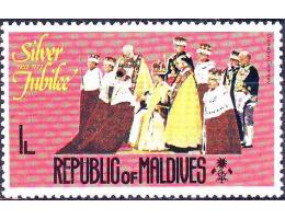 Maledivy 1977 Výročí korunovace královny Alžběty II.,  Miche
