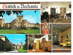 Hrádek u Nechanic zámek znak - okr. Hradec Králové  ***0153