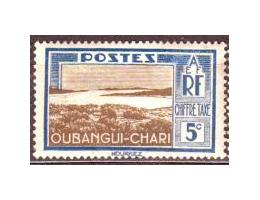 Oubangui Chari 1930 Pohled na město Mobaye, Michel č.P12 **