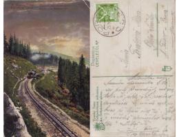 Vysoké Tatry 1922, zubnokolajná zeleznica ku Štrbskému plesu