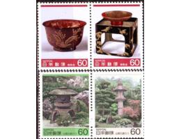 Japonsko 1985 Tradiční výrobky, Michel č.1667-70 soutisk **