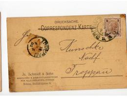 firemní dopisnice raz.Brno,Opava r.1903,O9/585