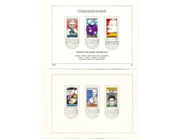 NL 1768-73 Kulturní osobnosti - karikatury 1969 Nálepní list