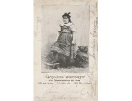 ŽENA V KLOBOUKU =LEOPOLDINA WAMBERGER=/rok1899*BE3679