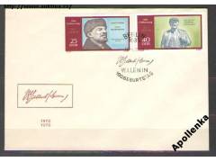 FDC 2, 100 let nar. V. I. Lenin - DDR Mi 1559, 1560