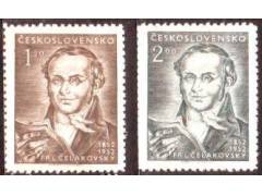 ČSR 1952 F.L.Čelakovský, Pofis č.677-8 **