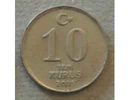 Turecko 10 yeni kurus 2005