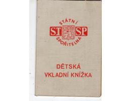 STÁTNÍ SPOŘITELNA DĚTSKÁ VKLADNÍ KNÍŽKA