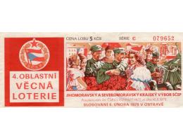 IV. OBLASTNÍ VĚCNÁ LOTERIE SČSP 1976 OSTRAVA