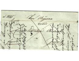 LITTAU , dopis 1842, Franco