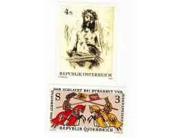 Rakousko č. 1580 a 1626, čisté známky