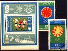Bulharsko 1973 Olympijský kongres, Michel č.2263-4+Bl.42 **