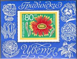 Bulharsko 1974 Zahradní květiny, Michel č.Bl.50 **