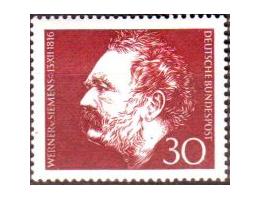 BRD 1966 Werner von Siemens, průmyslník, Michel č.528 **