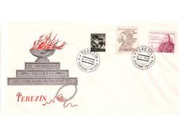 1948 Terezín III.národní tryzna, příležitostné razítko pošty