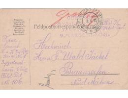 FELDPOST=do RYŽOVIŠTĚ/JESENÍKY /rok1915*c3320