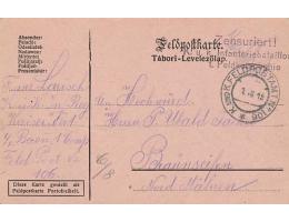 FELDPOST=do RYŽOVIŠTĚ/JESENÍKY /rok1915*c3324