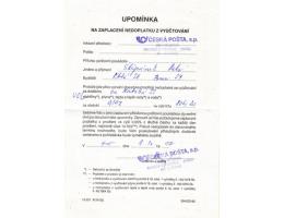 1993 Poštovní formulář 12-221 B (IV-92) ENVOS-92 Upomínka na