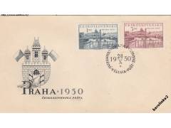 FDC =OBÁLKA +PŘITISK =VYSTAVA PRAHA /rok1950*c5409