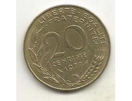 Francie 20 centimes 1977 (A1) 3.36