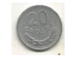 Polsko 20 groszy 1961 (A4) 4.88