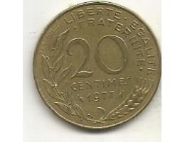 Francie 20 centimes 1977 (A4) 3.36
