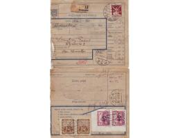 1925 Poštovní průvodka zásilka z Bosonoh do Moravského Krum