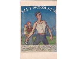 SOKOLSKÝ SLET OSTRAVA=rok1922*A13379