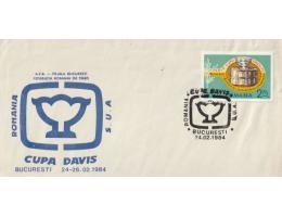 Rumunsko 1984 Davis Cup utkání USA - Rumunsko, PR., zn. Mich
