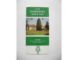 Lázně Ostrožská Nová Ves propagační leták Balnea 60. léta