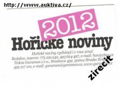 Kartičkový kalendářík 2012 - Hořické noviny